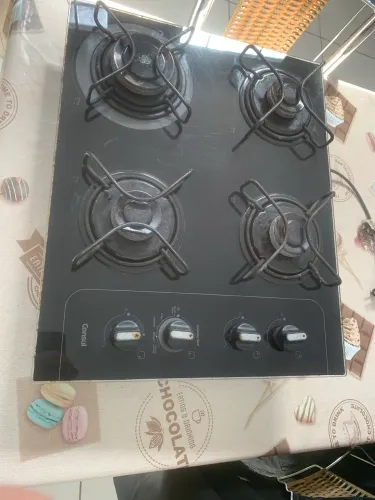 Fogão Cooktop 110 & 220 Cônsul USADO 4 bocas uma grande e3 pequenas