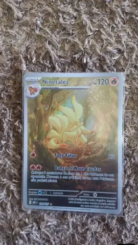 Card Ninetales - Obsidiana em Chamas