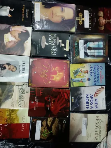 Lote livros romance espírita coleção