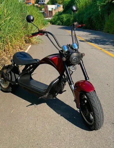 Scooter Elétrica 3000w Customizada Estilo Chopper 2022 - Peças Harley/Intruder