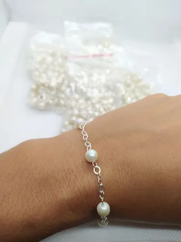 10 Pulseiras com Banho de Prata 925