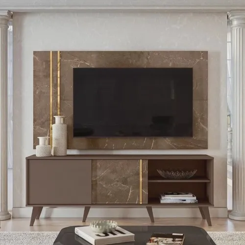 Rack e Painel Cronus Imperial Sepia Até 12x