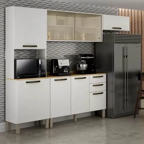 Cozinha Completa Valência Branco Até 12x