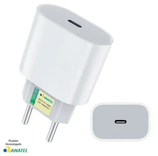 Fonte Carregador de Celular iphone ultra rápido Turbo Power 20W