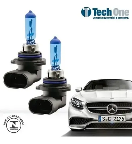 Par Lampada Super Branca Hb3 9005 Tech One