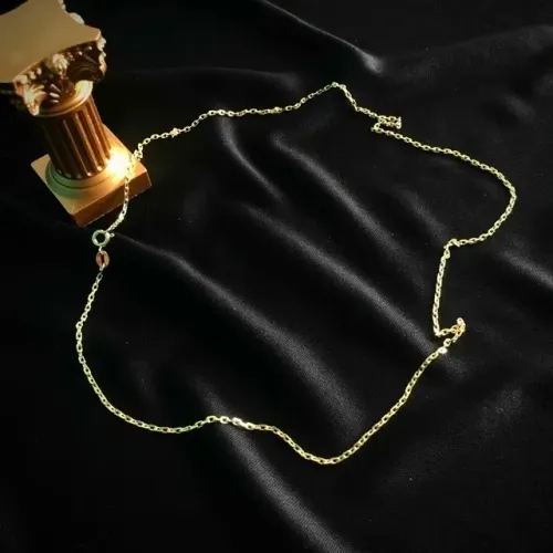 Corrente Cartier Cadeado | cordão banhado/folhado a ouro24k