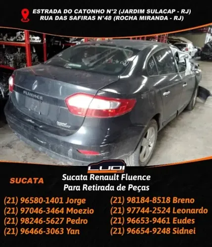 Sucata Renault Fluence Para Retirada de Peças