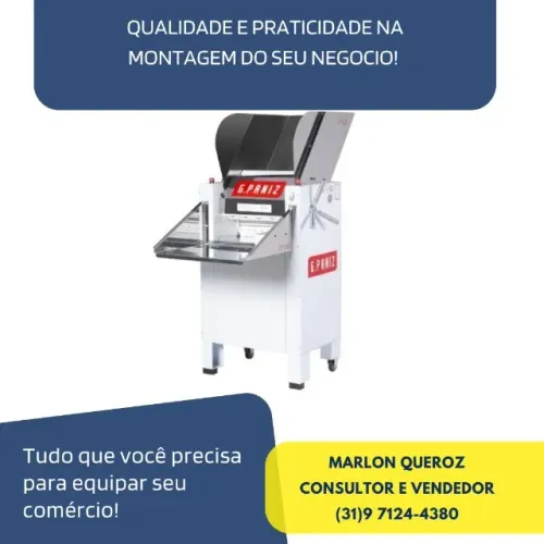 Cilindro de Padaria 2 Motores 50CM G-Paniz