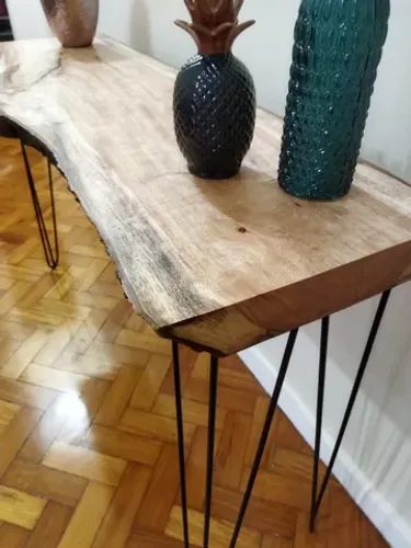 Prancha de Madeira Rústica com Borda Orgânica
