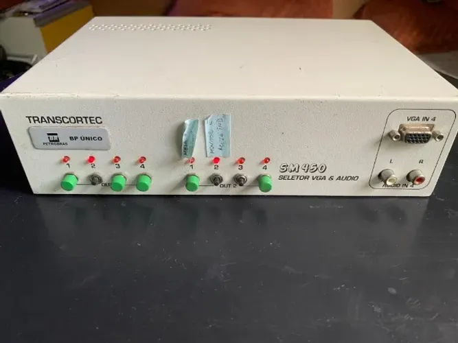 Seletor VGA e Audio Transcortec SM 450, No Estado!