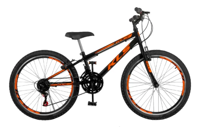 Bicicleta Kls Aro 24 Mtb 21 Marchas Com Aro Aero