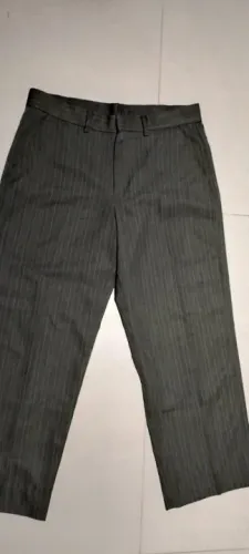 Calça social masculina 44 cinza listrada
