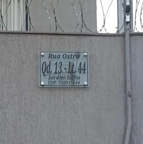 placas de endereço