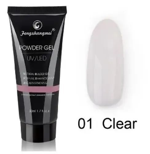 Polygel Uv Powder Led Fengshangmei Bisnaga 30ml Cor 01