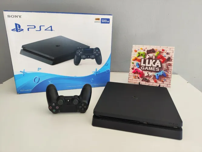? 12X Sem Juros ? ? Playstation 4 Slim Completo na caixa