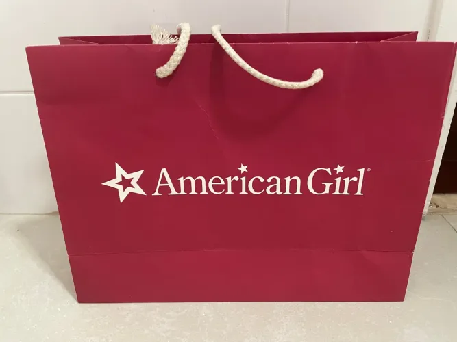 Sacola de presente American Girl Nova 23x30cm