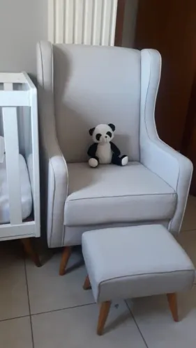 Poltrona amamentação linho