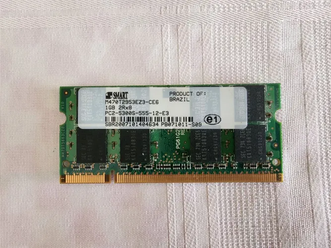 Memória RAM Smart DDR2 1BG notebook