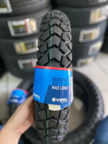 Pneu de moto 120/80/18 vipal (instalação grátis)