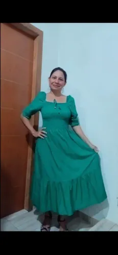 Vestidos princesa manga bufante veste P e Plus Size 