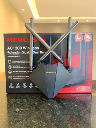 Roteador Wi Fi Mercusys AC1200, Novo Com Garantia.