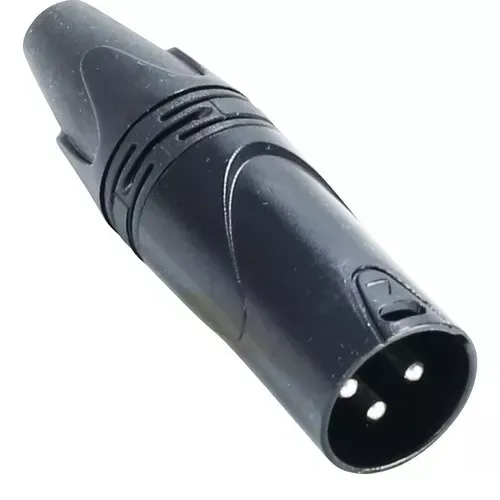 Plug Conector Xlr Macho Linha 3 Polos Dlk novo