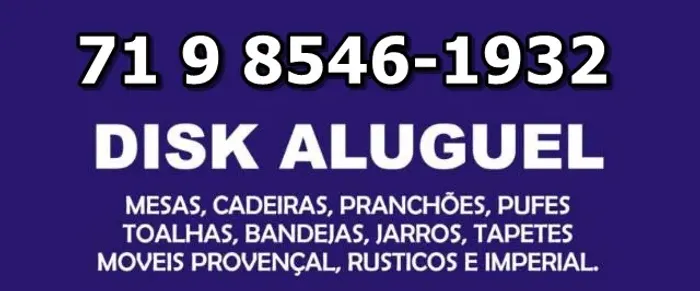 Disk Aluguel  Mesas, cadeiras,toalhas,Bandejas, etc