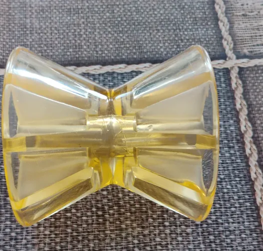 Rolete apoio em polímero amarelo carretas barcos jet ski 4"