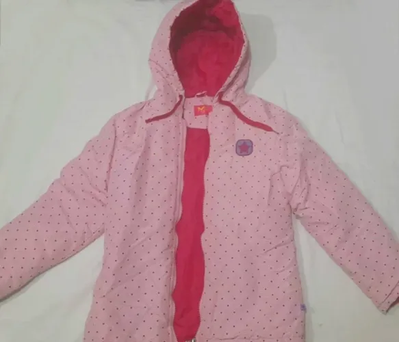 Jaqueta acolchoada Meltex Estrela Infantil Rosa - 10 anos