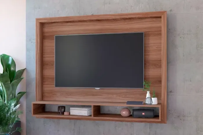 Painel Para Tv Marrom De Até 50 Polegadas]