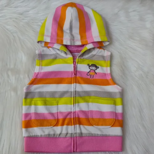 Colete Fleece Com Capuz Carter's 12 Meses