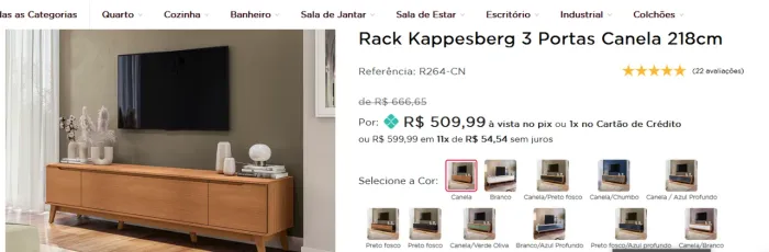 Hack Kappesberg 3 Portas Cor Canela