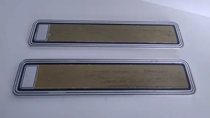 Plaqueta Forro Porta Opala Comodoro Original Gm