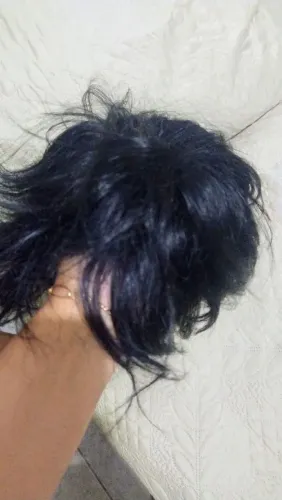 Prótese capilar masculina preta 400