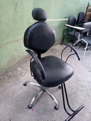 Cadeira de salão hidráulica semi recrinavel