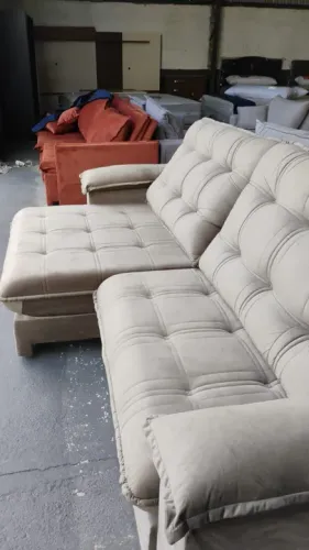SOFA PIACATUBA 3 LUGARES BEGE CASTOR