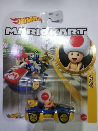 Carrinho Hot Wheels Mario kart Toad Mach 8 1:64 Mattel