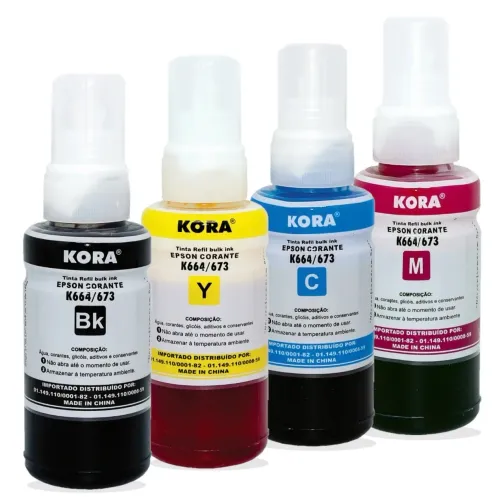 Kit tintas similares 664 com 4 cores