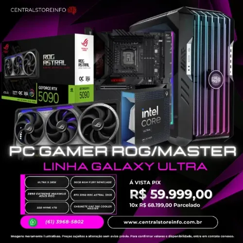 PC Gamer Ultra ROG/Master - Potência Absoluta