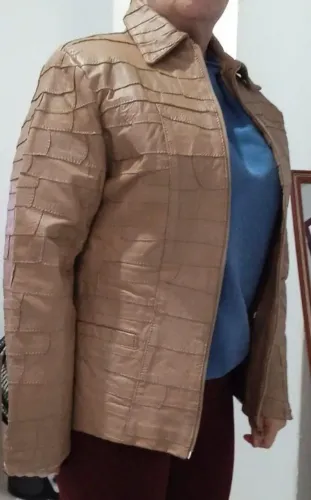 jaqueta de couro feminina