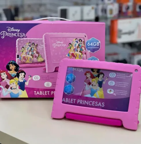 Tablet Infantil Disney Princesa 64GB - Novo