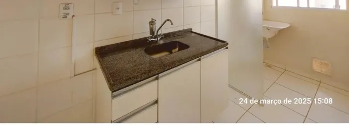 Pia de granito com gabinete