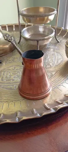 Cafeteira turca pequena cobre 
