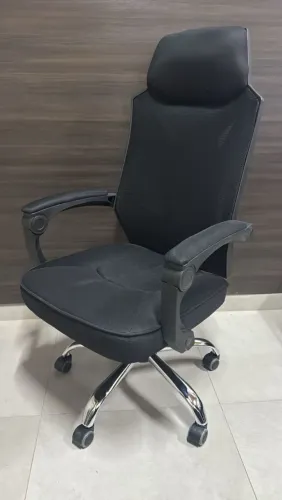Cadeira Gamer em tela Ergonômica Preta