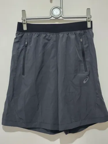  ASICS Shorts Masculino de corrida cinza