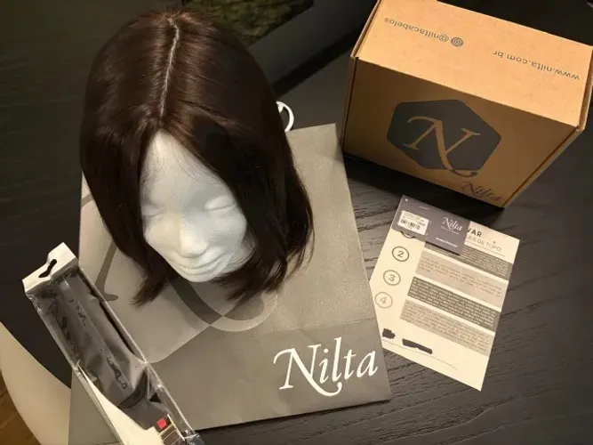 Lace premium da marca Nilta, modelo Diamante, em cabelo 100% natural