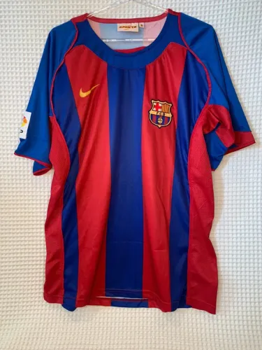 Camisa Bracelona - ESP Ronaldinho 10 2004 Home Adulto - Nike