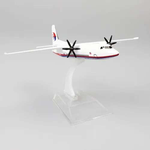 Avião Miniatura Avião Fokker 50 Malaysia - NOVO!!