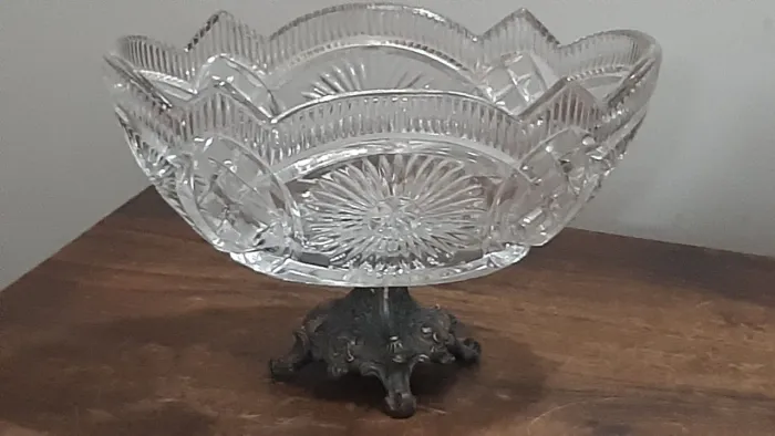 Fruteira ou Centro de Mesa Cristal