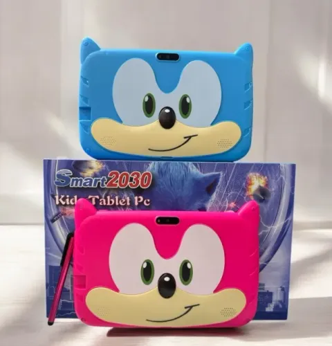 Tablet Infantil 7Pol Wifi 64Gb+4Gb com Capa Emborrachada Sonic